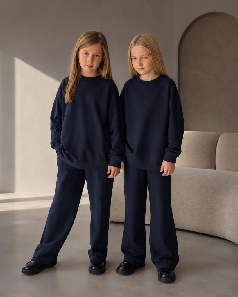 Трикотажный костюм oversize